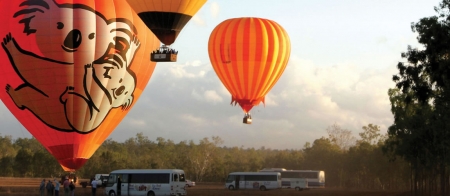 Hot air balloons in Cairns